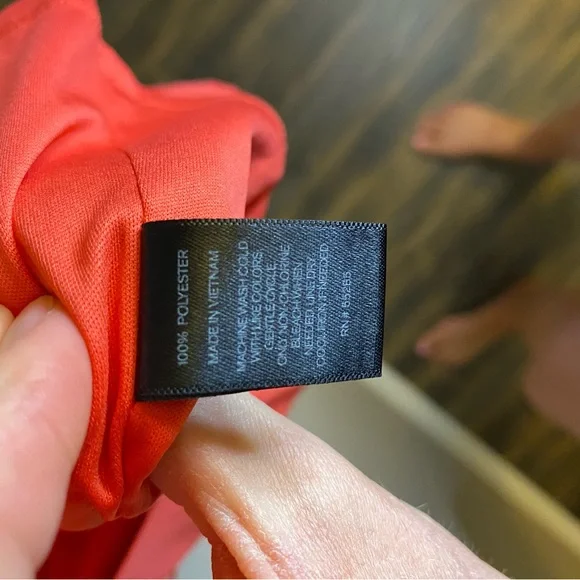 EXPRESS bright orange strappy mini dress - Picture 2 of 4